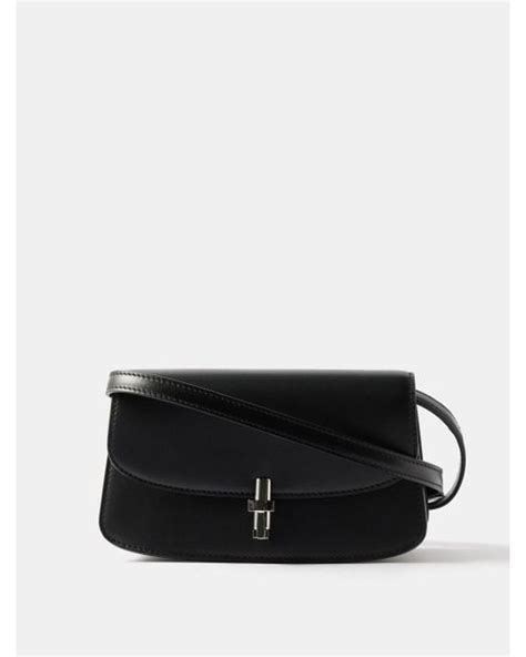 The Row Sofia Mini Leather Cross Body Bag In Black Lyst