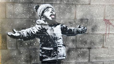 Banksy Thousands Make Christmas Pilgrimage To Port Talbot Art Bbc News