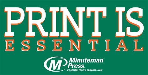 Minuteman Press Franchise Infographic Shows Print Is Essential And Critical