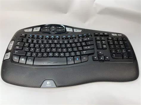Logitech K350 Black Wave Unifying Wireless Keyboard No Usb Receiver Dongle 1999 Picclick