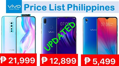 Vivo Smartphone Price List In Philippines Updated July 2020 Youtube