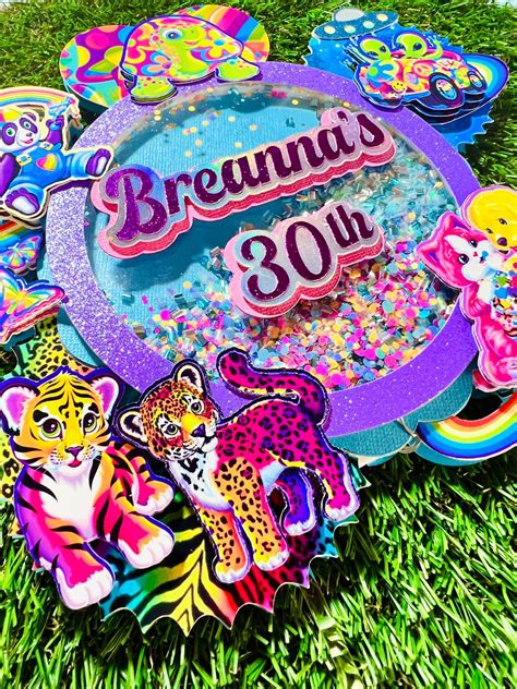 Lisa Frank Light Up Cake Topper Shaker Etsy