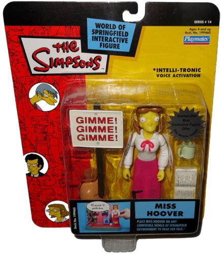 The Simpsons Miss Hoover Action Figure Wos Moc Series 14 Rare Toy