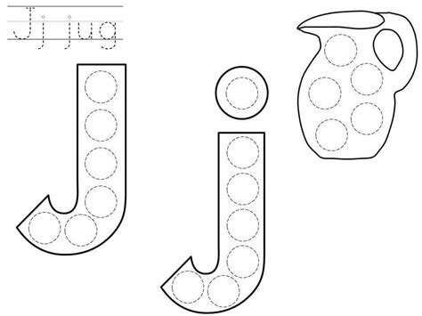 Worksheet will open in a new window. do-a-dot-letter-j-printable « Preschool and Homeschool