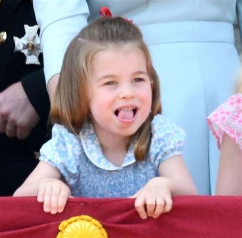 Princess Charlotte Of Cambridge On The Balcony Of Buckingham Palace During Trooping The Colour