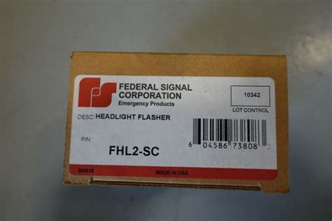 Federal Signal Headlight Flasher 12 VDC Fhl2 Sc O281 For Sale Online EBay