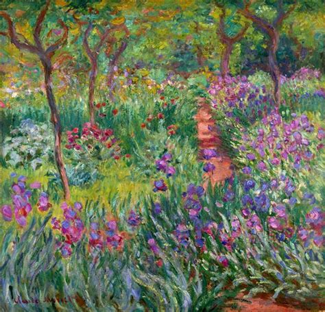 The Iris Garden At Giverny 1899 1900 Claude Monet