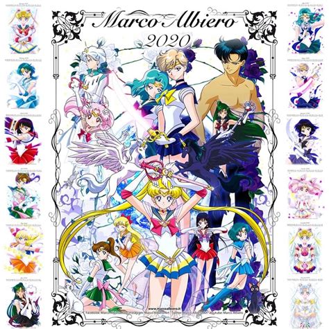 2020 Sailor Moon Calendar By Marco Albiero Sailor Moon Sailor Scouts Japanese Cartoon