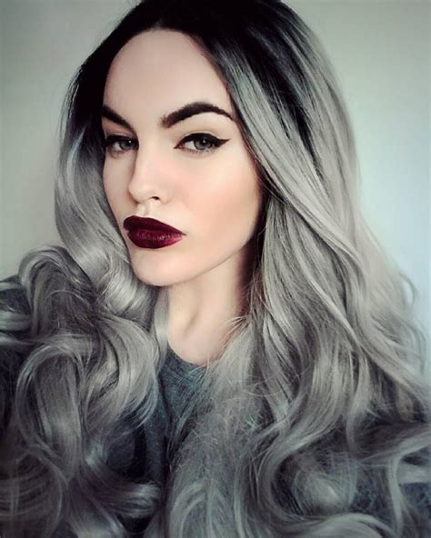 Women Grey Blue Hair Color Trends For All Season And All