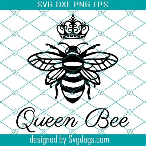 Queen Bee Svg Machines Svg Crown Svg Bumble Bee Svg Animal Svg