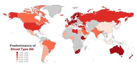 Blood Type Frequency Maps The Rh Negative Blog