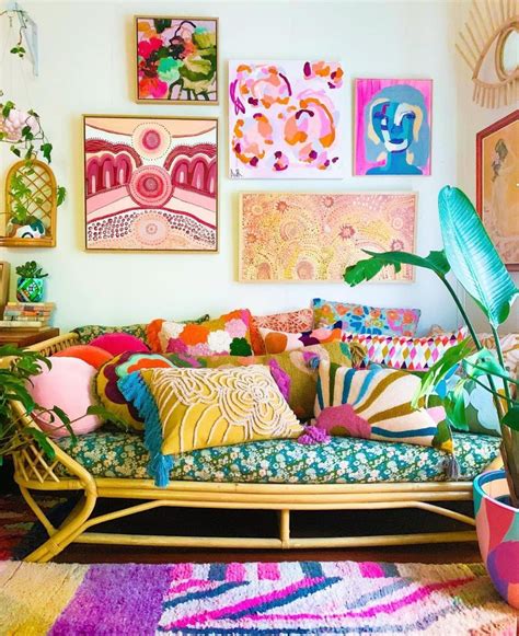 home decor krafted  happiness colorful eclectic bedroom