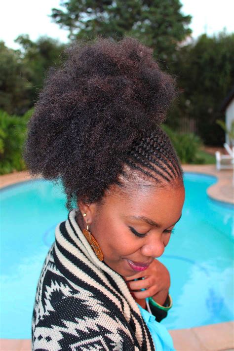 If you are looking for natural hairstyles for the pool, this one also works perfectly. Cornrows with Marley hair | Natural cornrow hairstyles ...