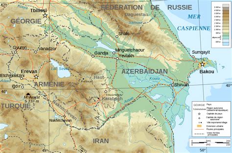 Detailed map of azerbaijan and neighboring countries. File:Azerbaijan topographic map-fr.svg - Wikimedia Commons