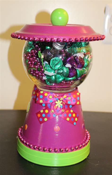 Clay Pot Candy Jar Candy Jars Diy Diy Clay Crafts Clay Pots