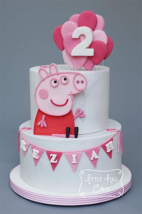 Peppa Pig Cake Decorated Cake By Little Hill Cakes Cakesdecor