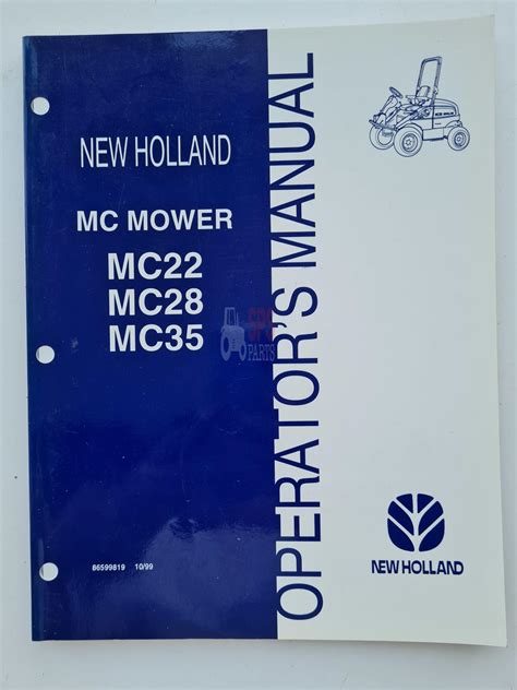New Holland Mc22 Mc28 Mc35 Mower Operators Manual Sps Parts