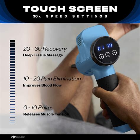 Fitpulse Muscle Massage Gun For Athletes Blue