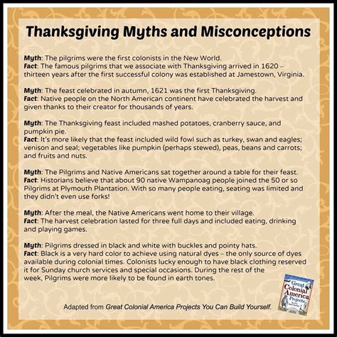 Thanksgiving Myths First Thanksgiving Myths Thanksgiving