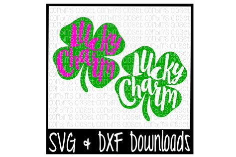 Clover Svg Four Leaf Clover Lucky Charm St Patricks Cut File By