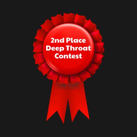 2nd Place Deep Throat Contest Winner Red Ribbon Hotwife Swinger