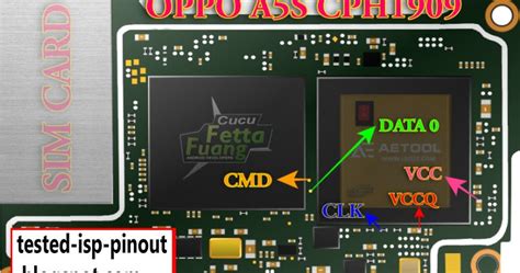 OPPO A S CPH EMMC ISP Pinout Download For Flashing And Unlocking