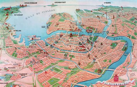 St Petersburg Tourist Attractions Map Travel Around The World