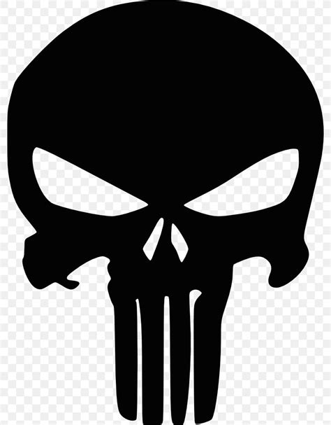 Punisher Logo Marvel Comics Decal Png 784x1051px Punisher Black And