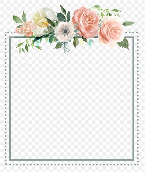 Floral Design Borders And Frames Flower Image Wedding Invitation Png