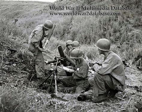 World War Ii Pictures In Details Us Marine Mortar Squad On The Matanikau