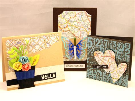 Crafting Ideas From Sizzix Uk Never Waste A Map