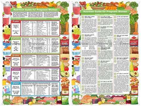 Nutrition Guide For Pregnant Women English Nutrition Graphics