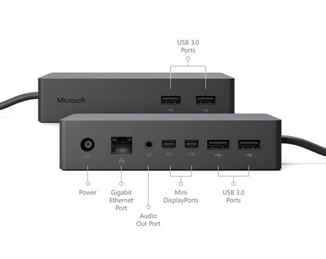 Microsoft Pd9 00003 Docking Station For Surface Pro 4 And