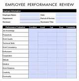 Employee Review Form Examples Images