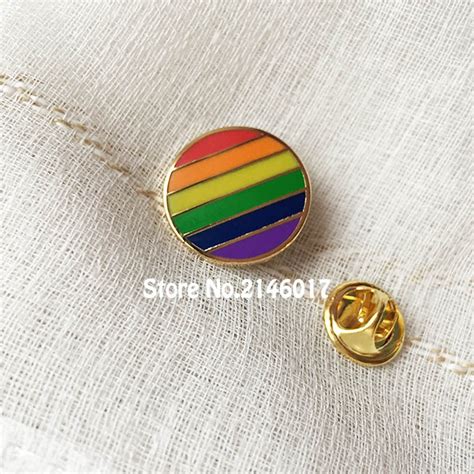 Pcs Custom Badge Hard Enamel Pins And Brooch Rainbow Cute Unique Gay