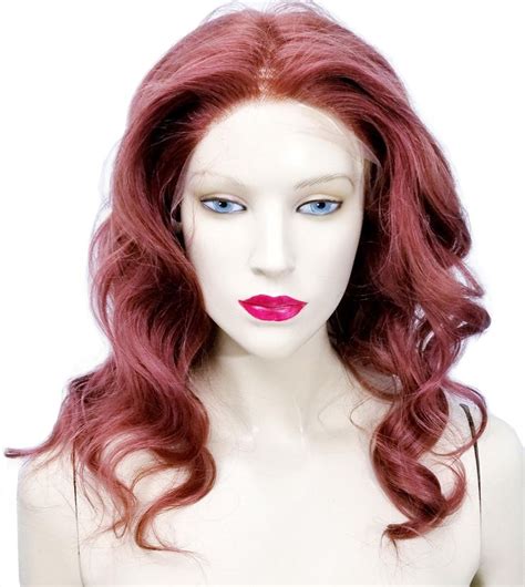 Full Lace Glueless Wig Remi Remy Human Hair Auburn Red Lace Wig Hair