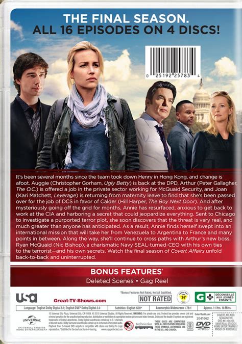 Buy Covert Affairs Season 5 Dvd Gruv