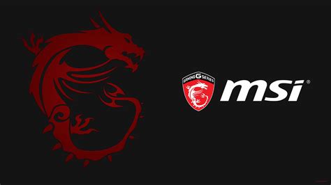 4k Msi Dragons Logo Emblem Black Background Hd Wallpaper Rare