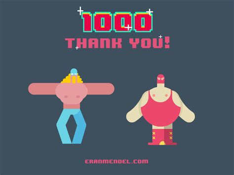 1000 Likes Celebration By Eran Mendel On Dribbble