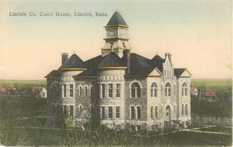 Lincoln County Courthouse Lincoln Ks Built 1900 Architect Cw