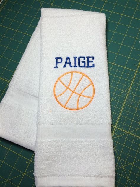 White Personalized Basketball Towel With One Name Personalized