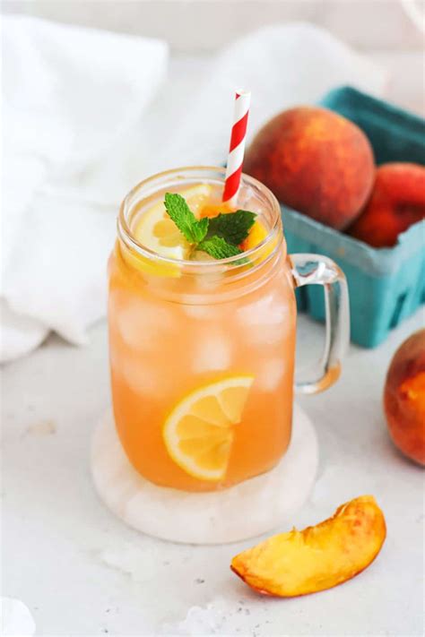 Easy Peach Lemonade Recipe With Fresh Peaches