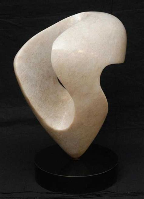 210 Contemporary Abstract White Marble Sculpture