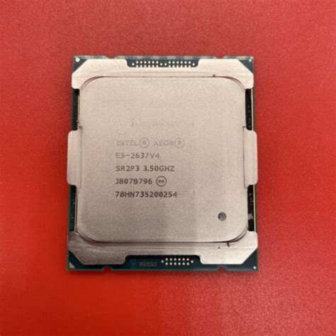 Intel Xeon E5 2637 V4 Sr2p3 4c 35ghz Server Processor Ebay