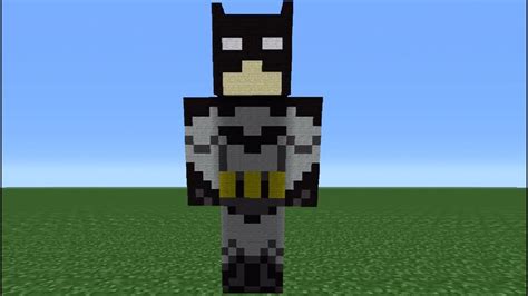 Minecraft 360 How To Make A Batman Statue Youtube