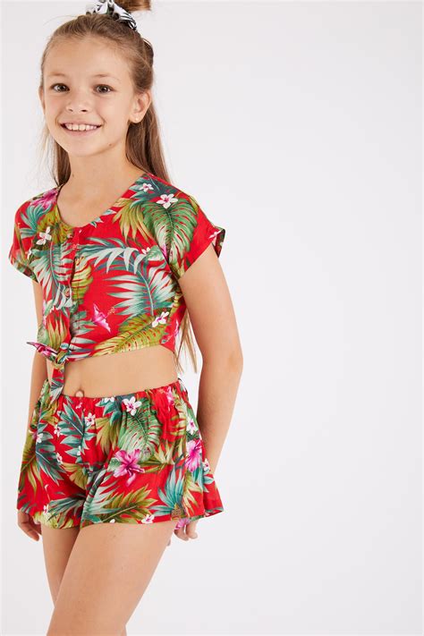 M Loulou Mahalo Childrens Red Swimsuit Banana Moon®