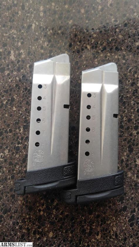 Armslist For Sale Mandp Shield 9mm 8rd Magazines