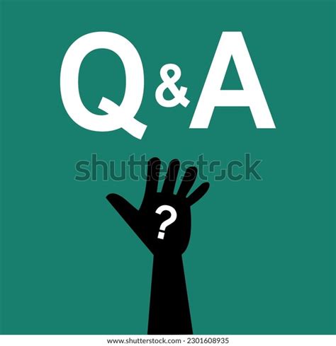 Raise Hand Ask Question Answer Concept Stock Vector Royalty Free