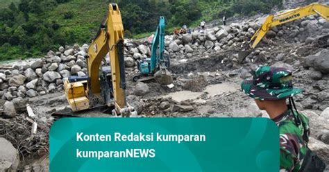 Foto Hari Kelima Pencarian Korban Hilang Banjir Bandang Di Humbahas