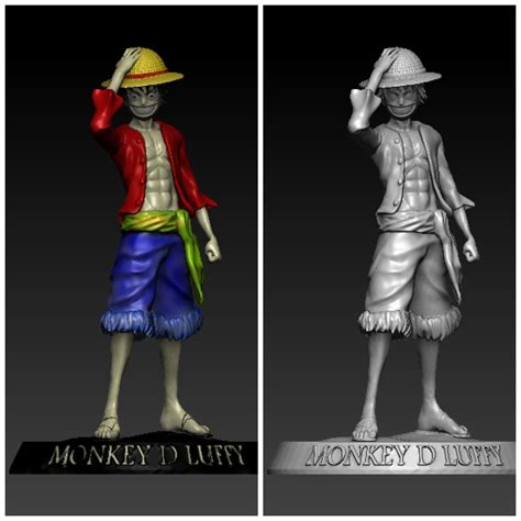 Monkey D Luffy From One Piece 3d Model 3d Printable Cgtrader